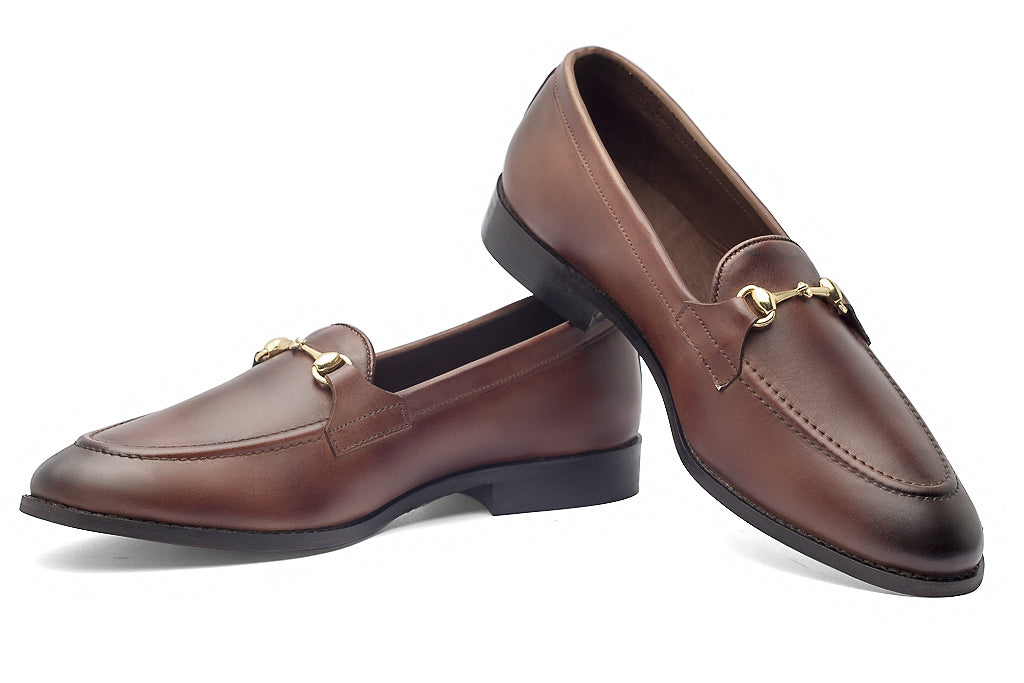 Charma Buckle Loafers – Brown - Dapperfeet