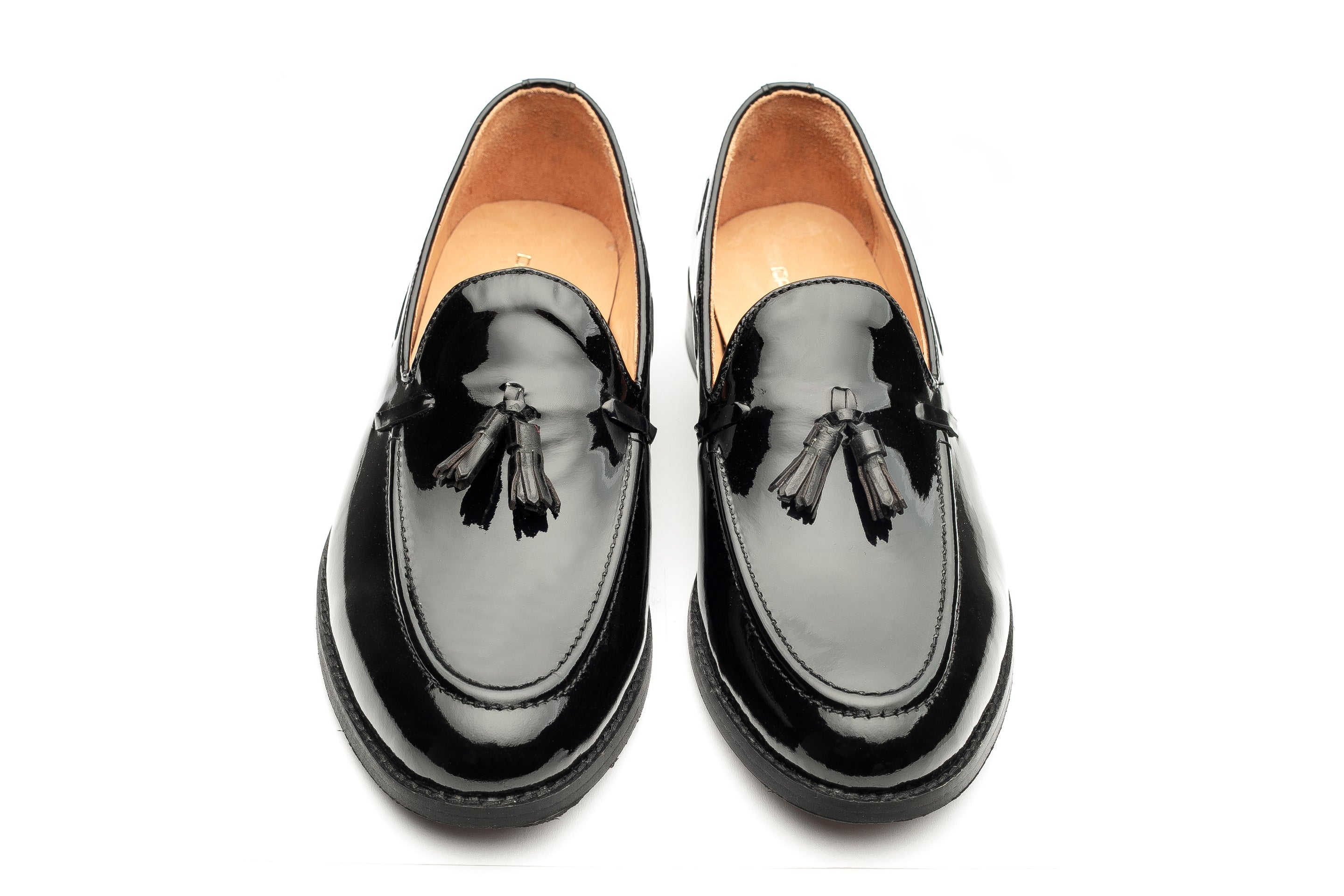 Kash Tassel Loafers - Black Patent - Dapperfeet