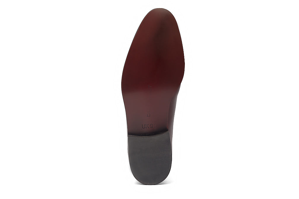 Charma Buckle Loafers – Cherry - Dapperfeet