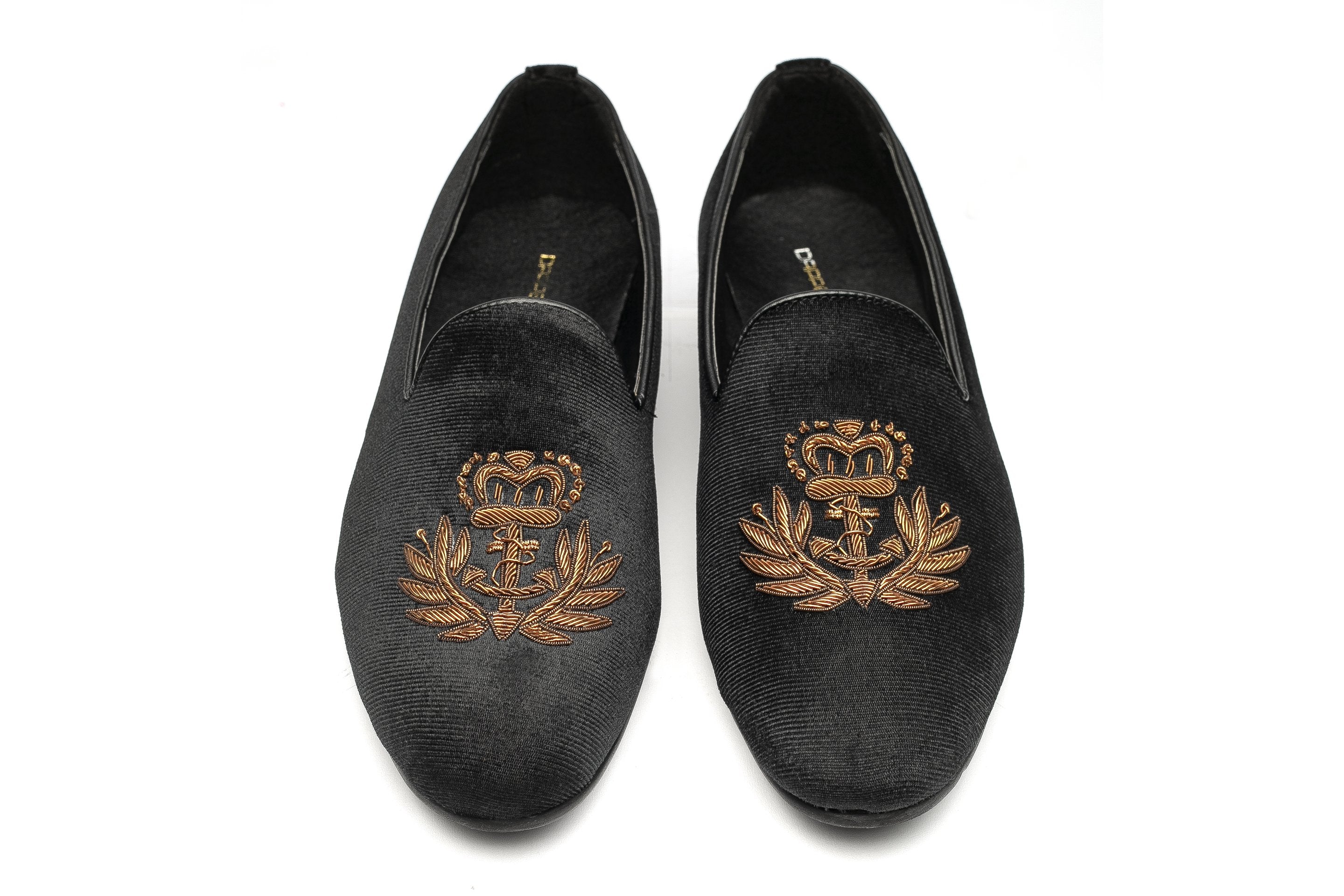 Fred Arrow Zardozi Slipons - Black - Dapperfeet