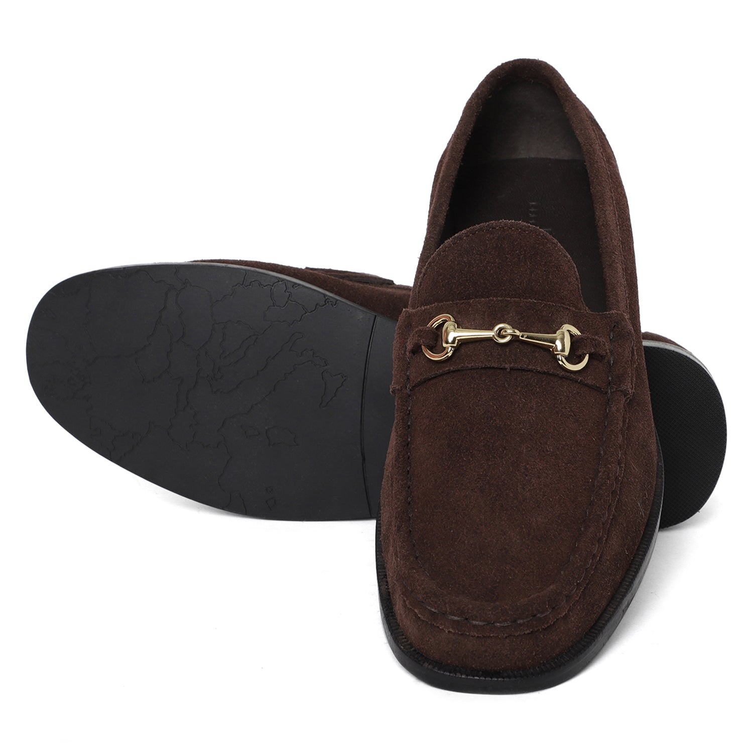 Stanley Suede Horsebit Mocassins - Brown