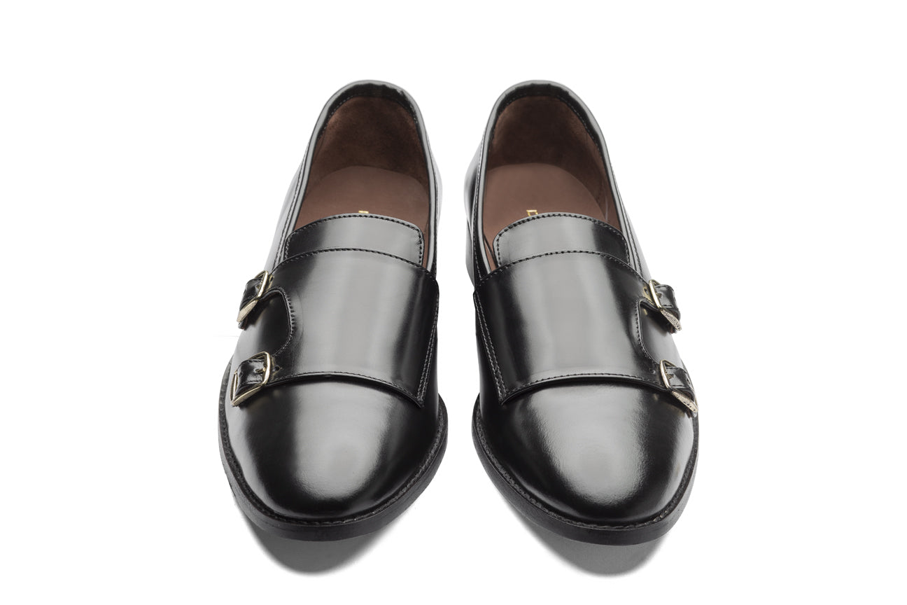 Jacob Monk Straps - Black - Dapperfeet