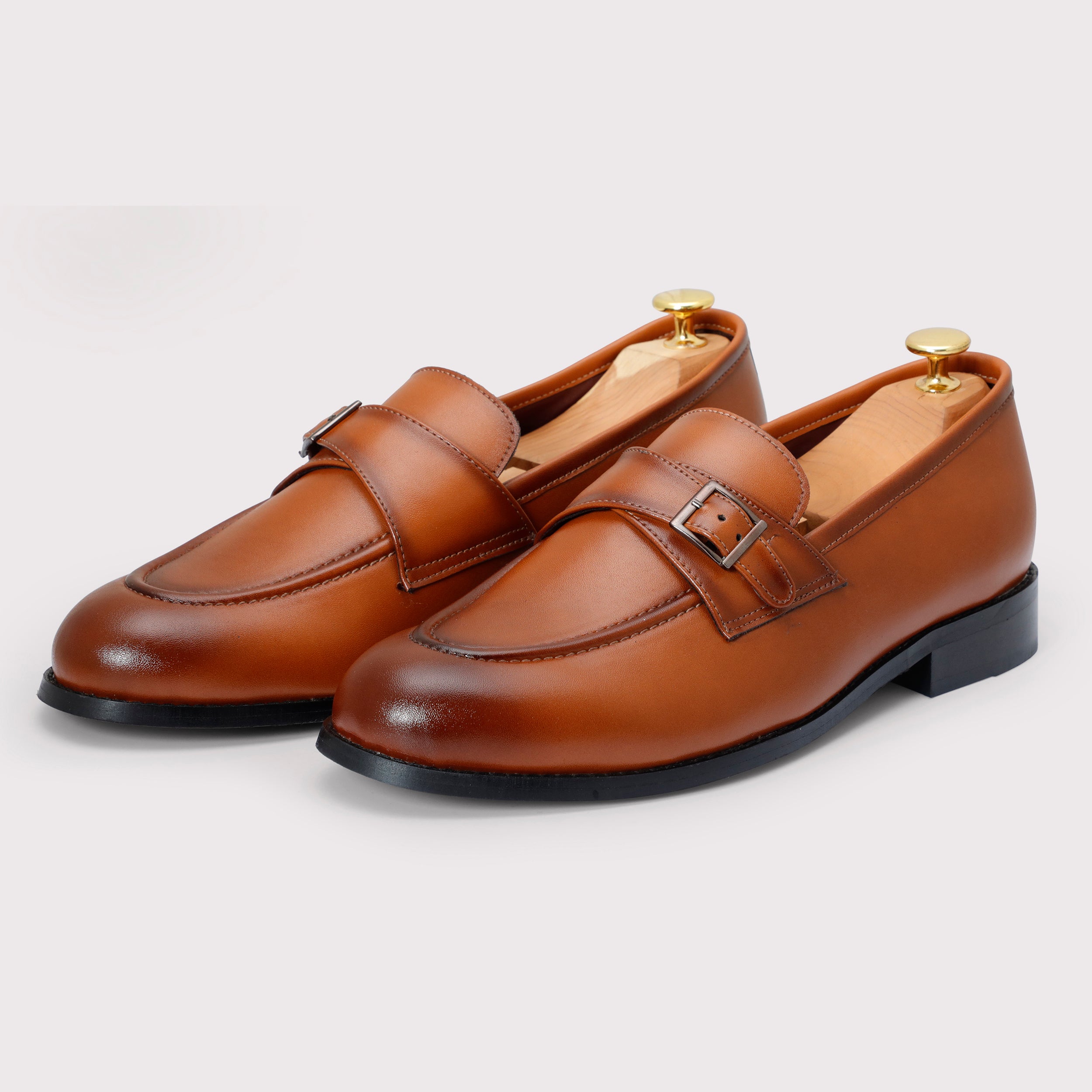 Macan Single Monks - Tan - Dapperfeet
