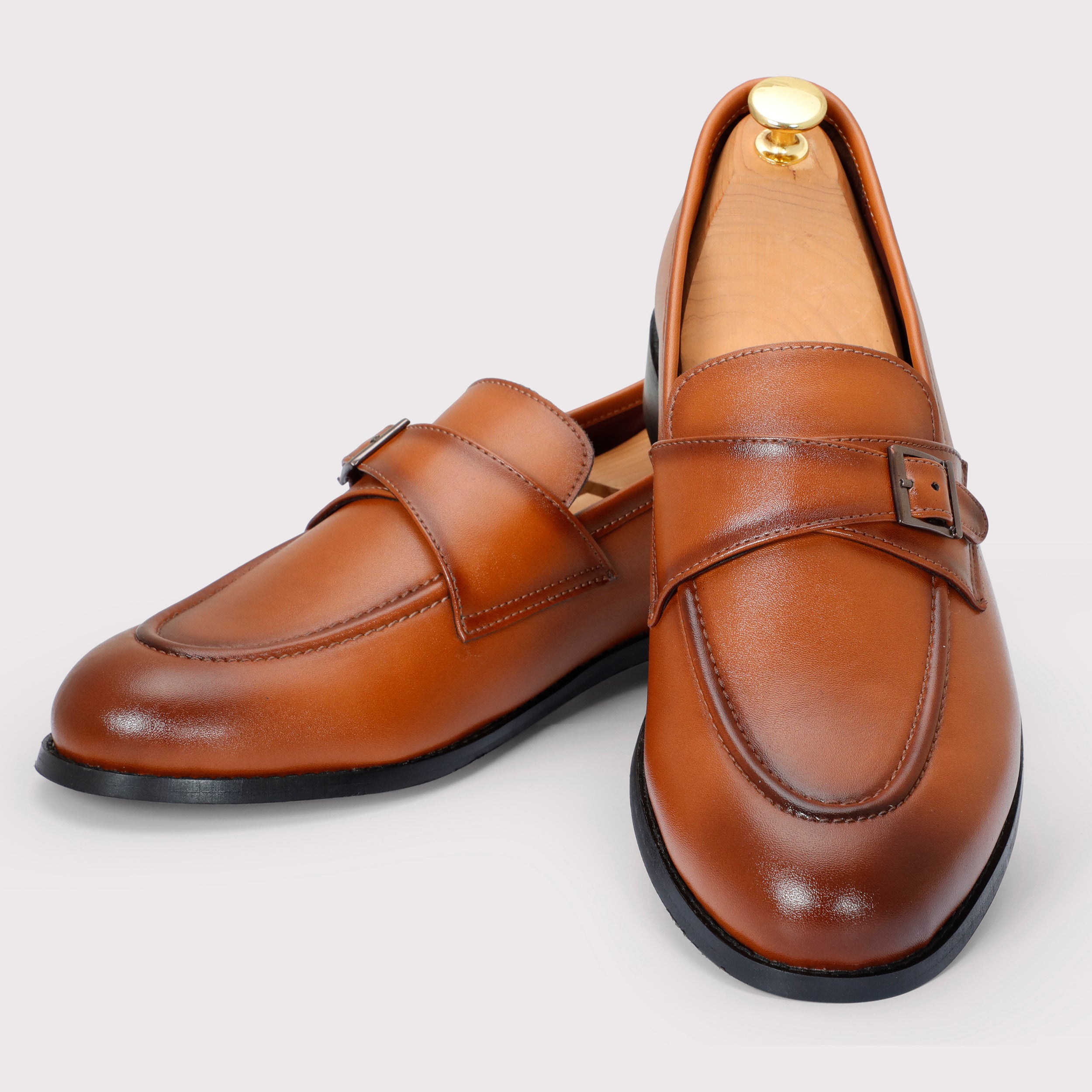 Macan Single Monks - Tan - Dapperfeet