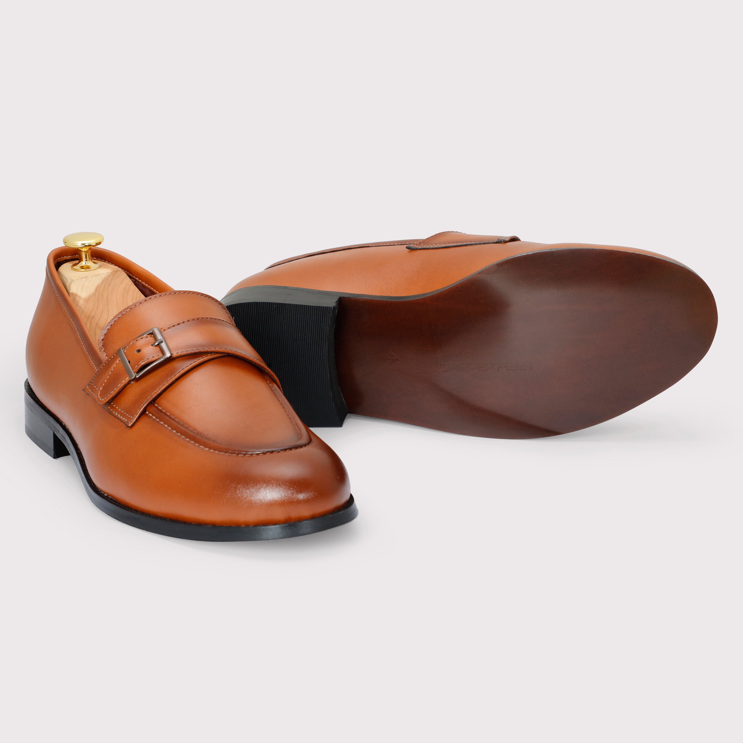 Macan Single Monks - Tan - Dapperfeet