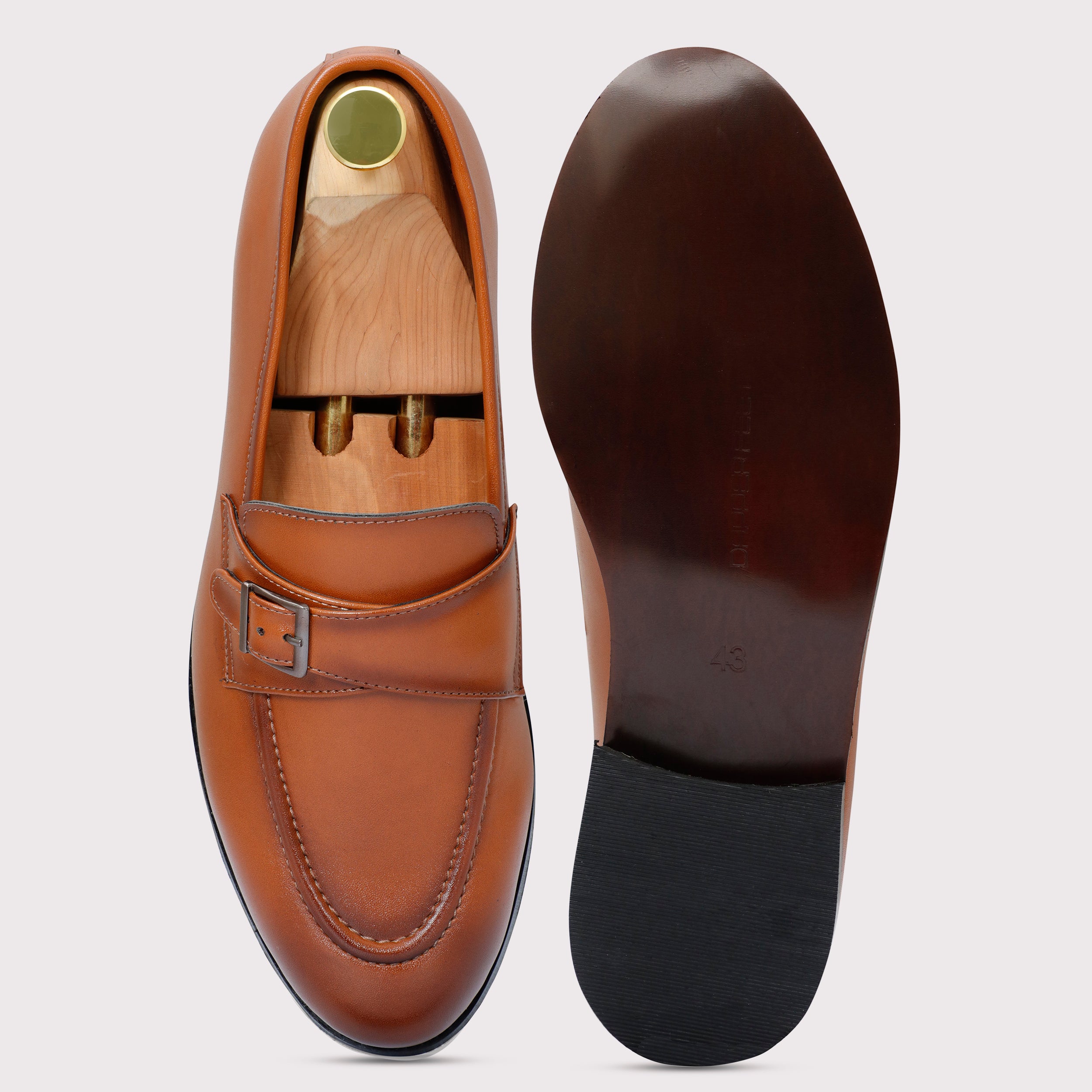 Macan Single Monks - Tan - Dapperfeet