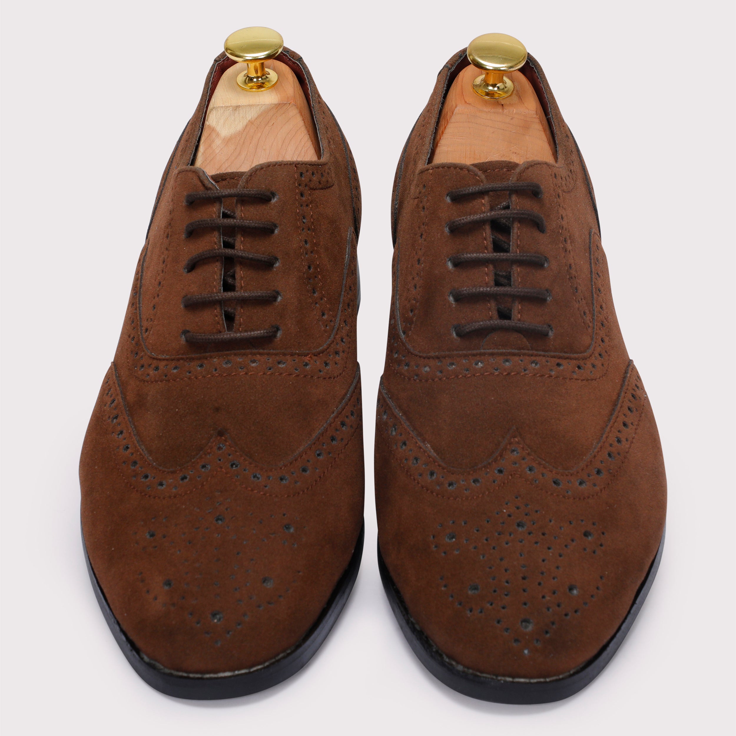 Forrero Suede Brogues - Brown - Dapperfeet