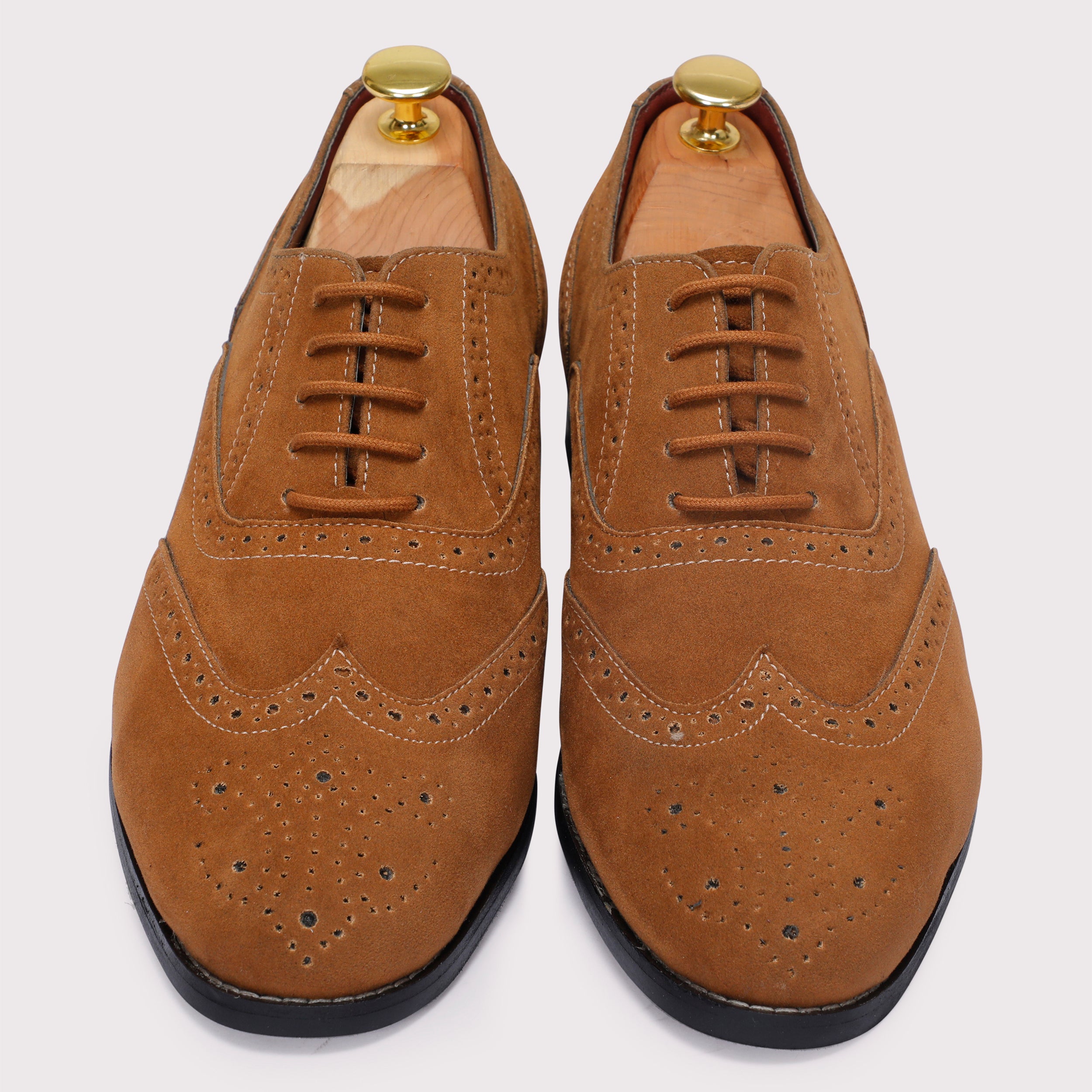 Forrero Suede Brogues - Tan - Dapperfeet