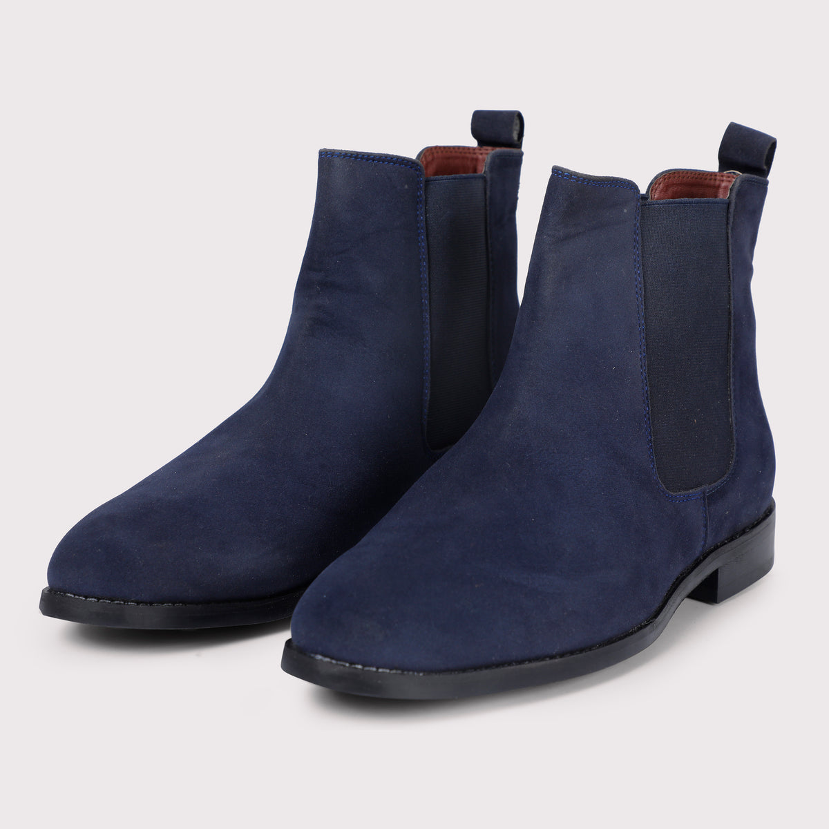 Navy blue chelsea boots on sale mens