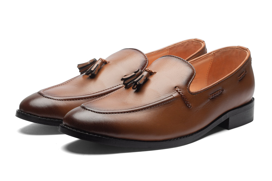 Kash 2 Tassel Loafers - Tan - Dapperfeet