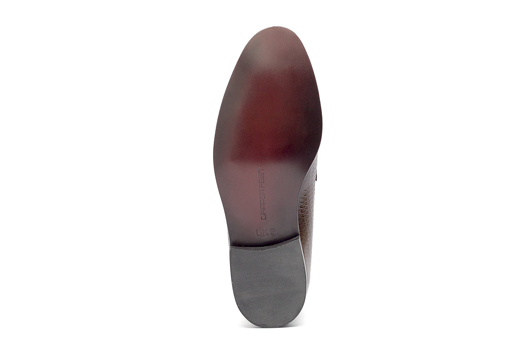 Jacob Monk Straps - Printed Cognac - Dapperfeet
