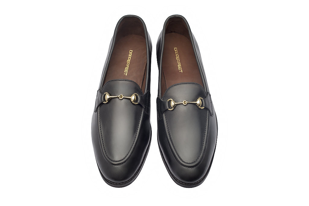 Charma Buckle Loafers – Black - Dapperfeet