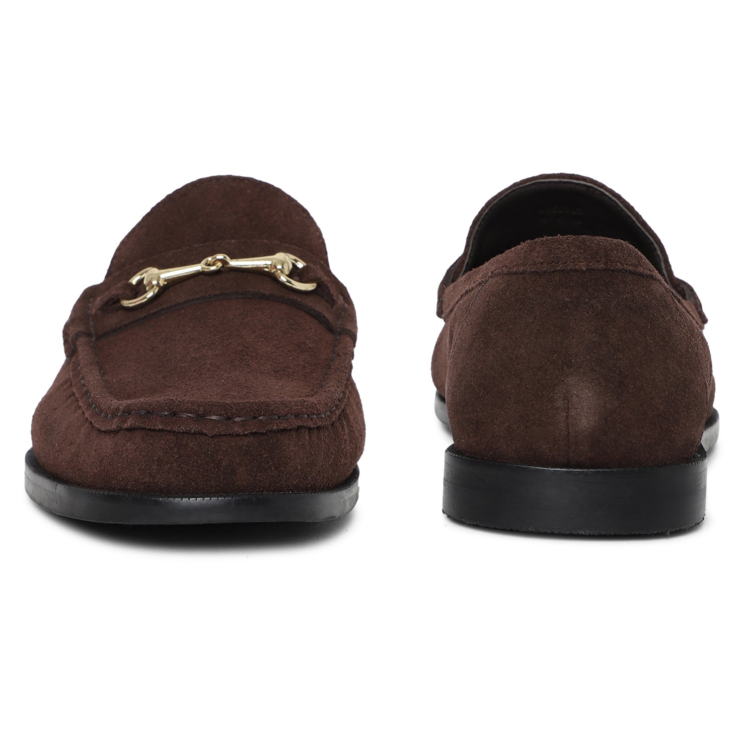 Stanley Suede Horsebit Mocassins - Brown