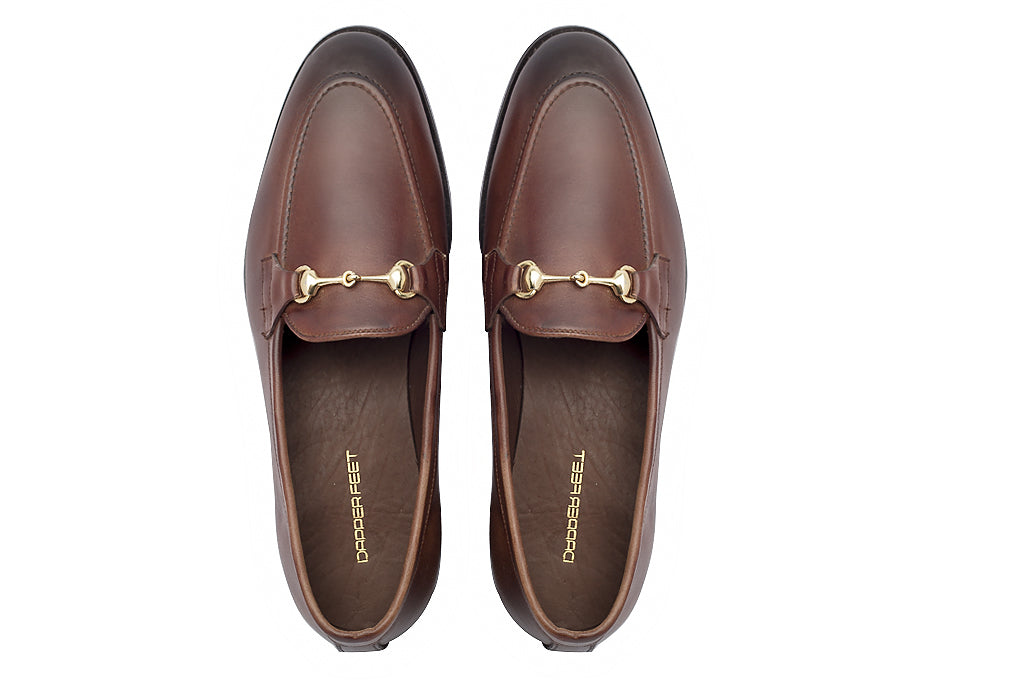 Charma Buckle Loafers – Brown - Dapperfeet