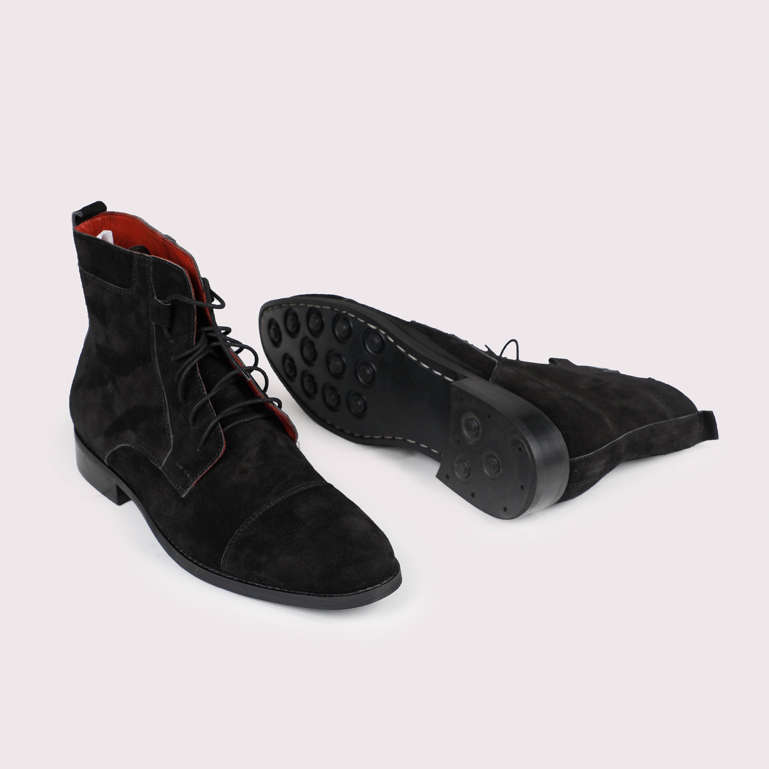 Brunello Suede Boots - Black