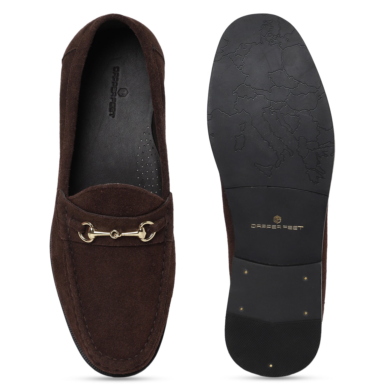 Stanley Suede Horsebit Mocassins - Brown
