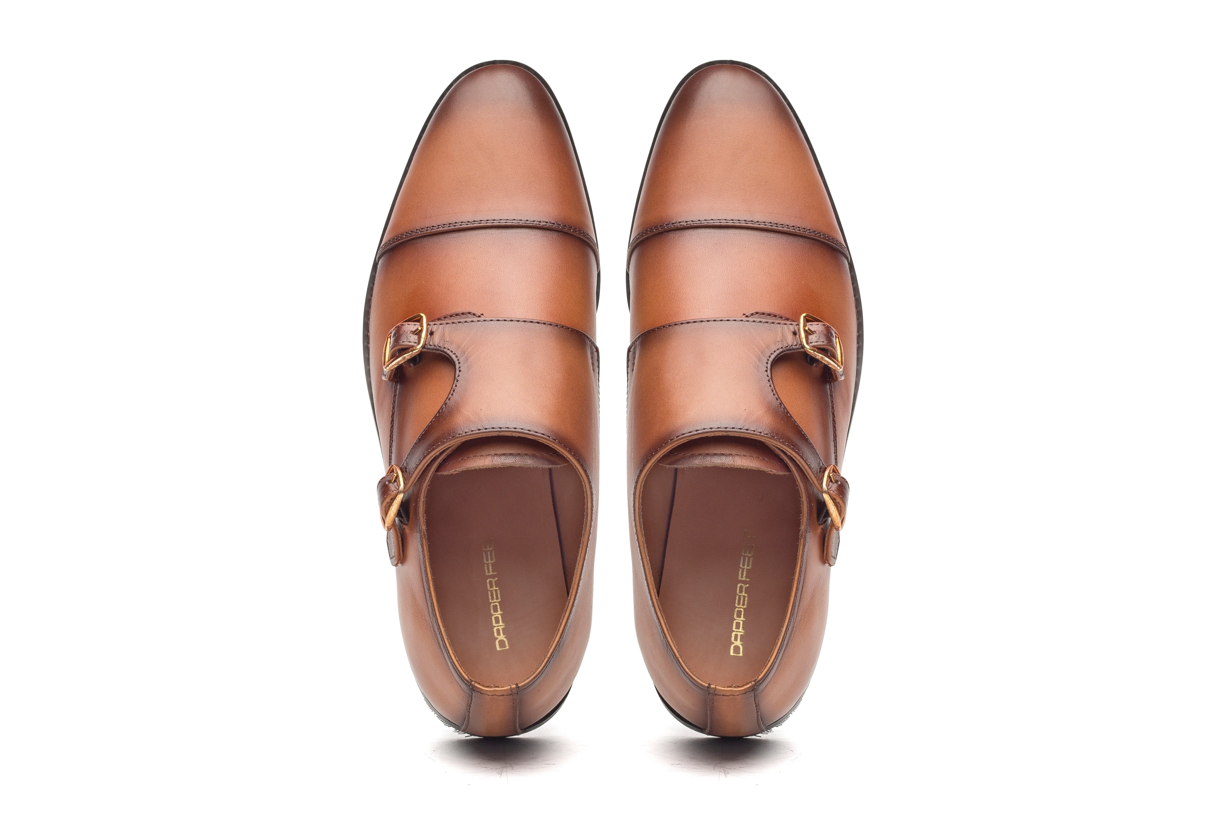 Baldwin Monk Straps - Tan - Dapperfeet