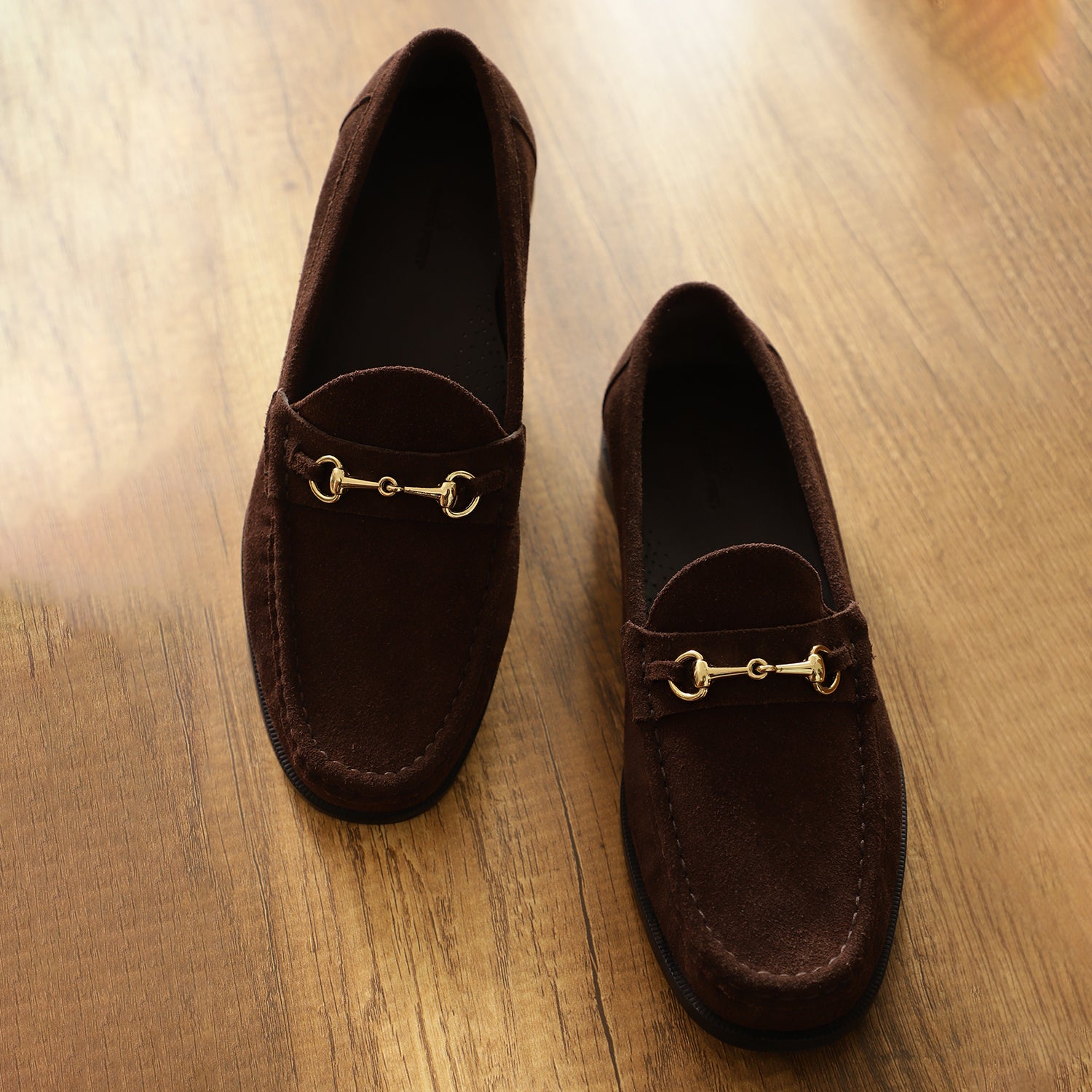 Stanley Suede Horsebit Mocassins - Brown