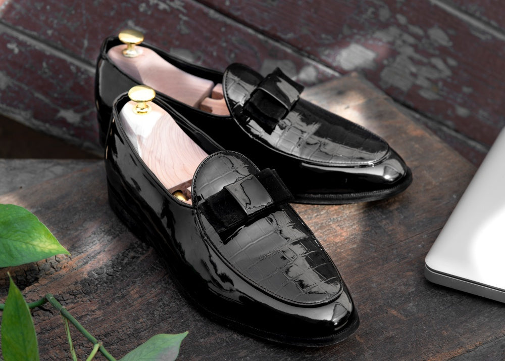 Cayenne Patent SlipOn - Black ( Save 31% Today ) - Dapperfeet