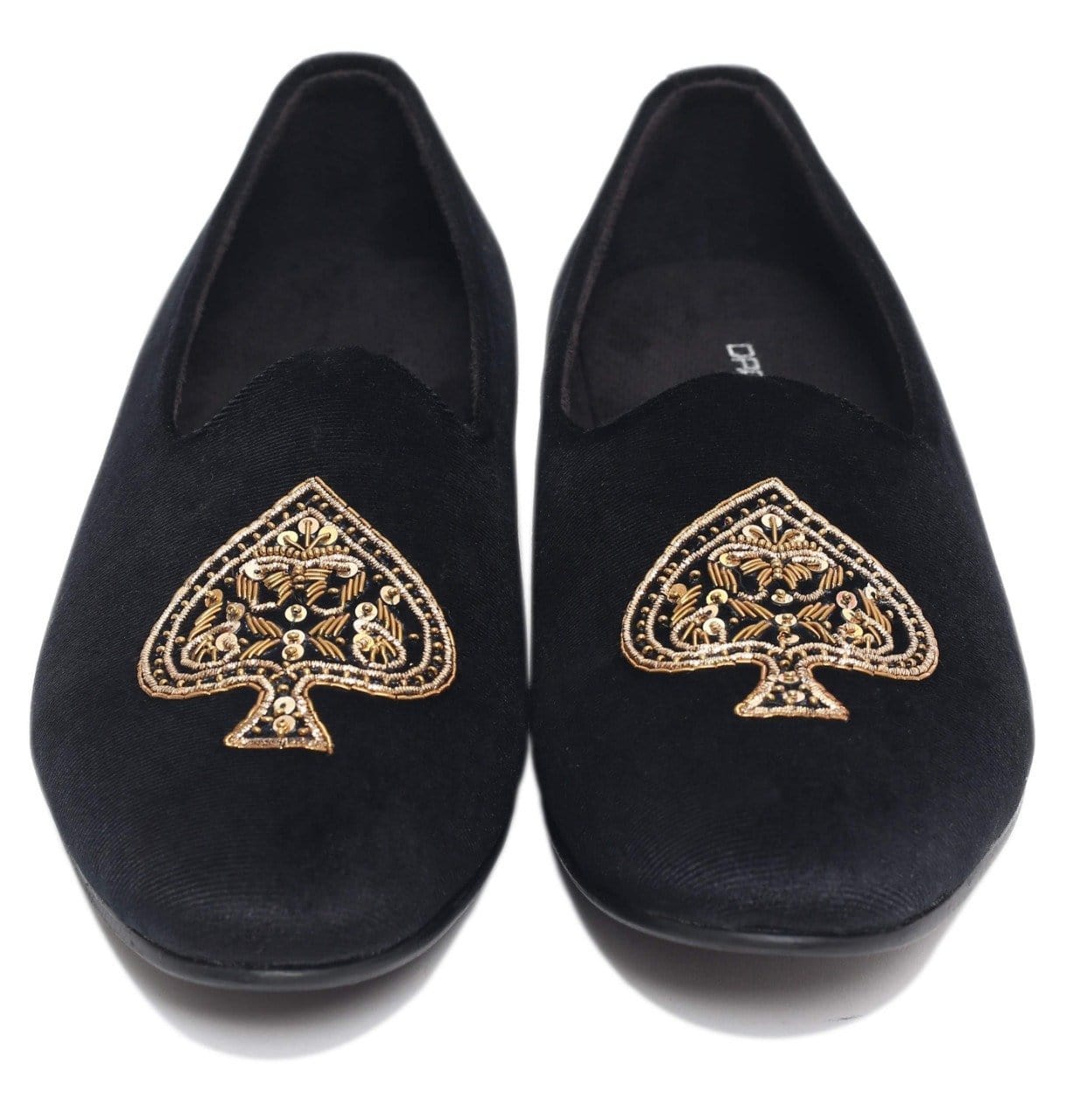 Spade Zardozi Saagans Velvet - Black - Dapperfeet