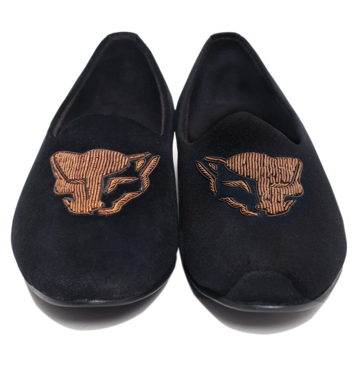 Wolf Zardozi Saagans Velvet - Black - Dapperfeet
