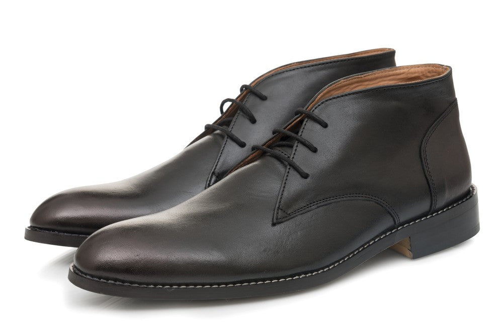 Dimitri Chukka Boots - Black - Dapperfeet