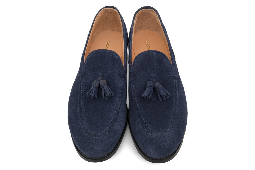Hampton Tassel Loafers - Midnight Blue - Dapperfeet