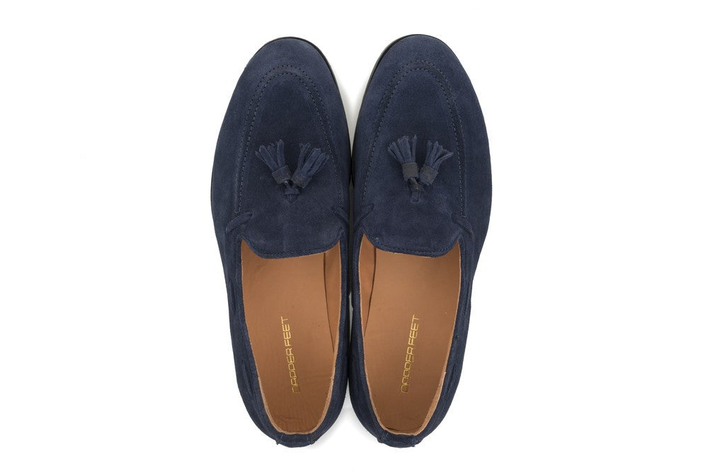 Hampton Tassel Loafers - Midnight Blue - Dapperfeet
