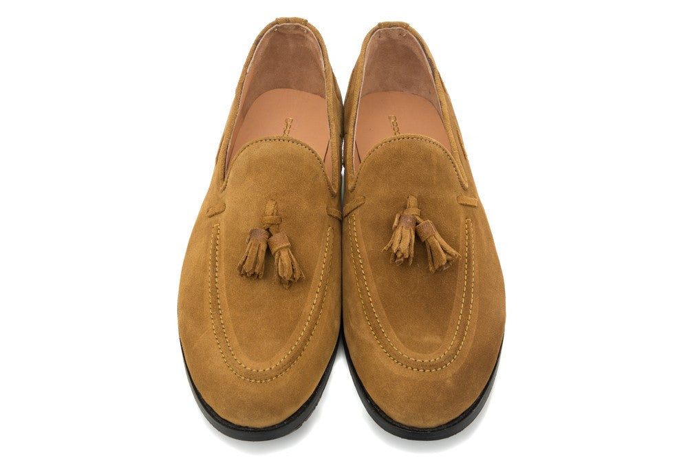 Hampton Tassel Loafers - Tan - Dapperfeet