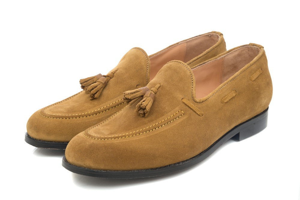 Hampton Tassel Loafers - Tan - Dapperfeet