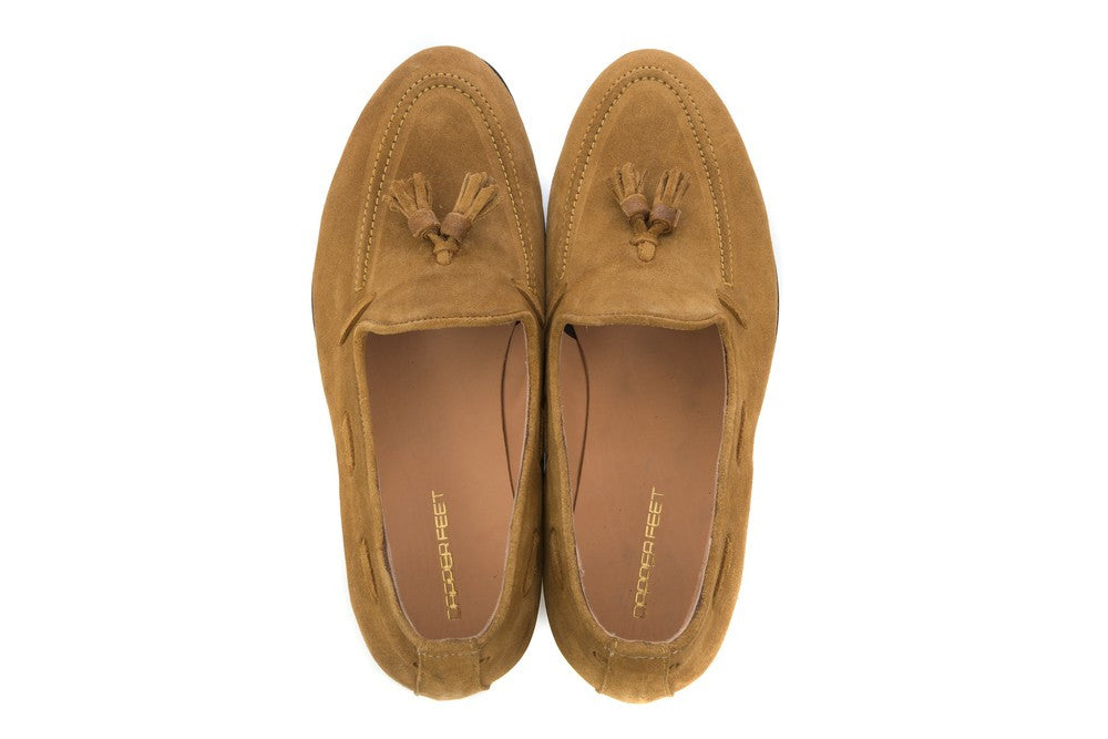 Hampton Tassel Loafers - Tan - Dapperfeet