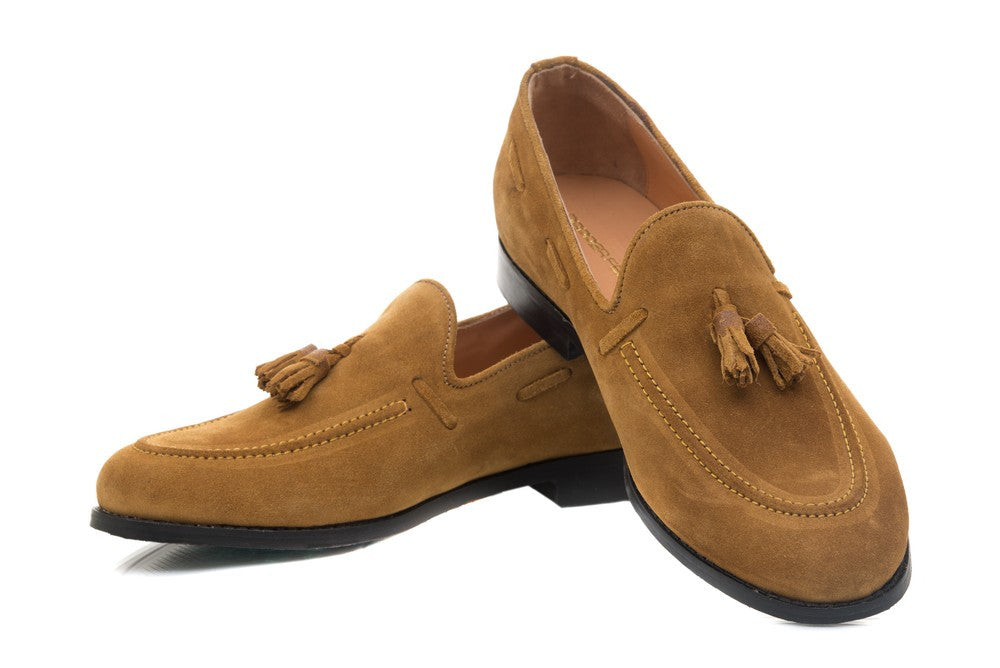 Hampton Tassel Loafers - Tan - Dapperfeet