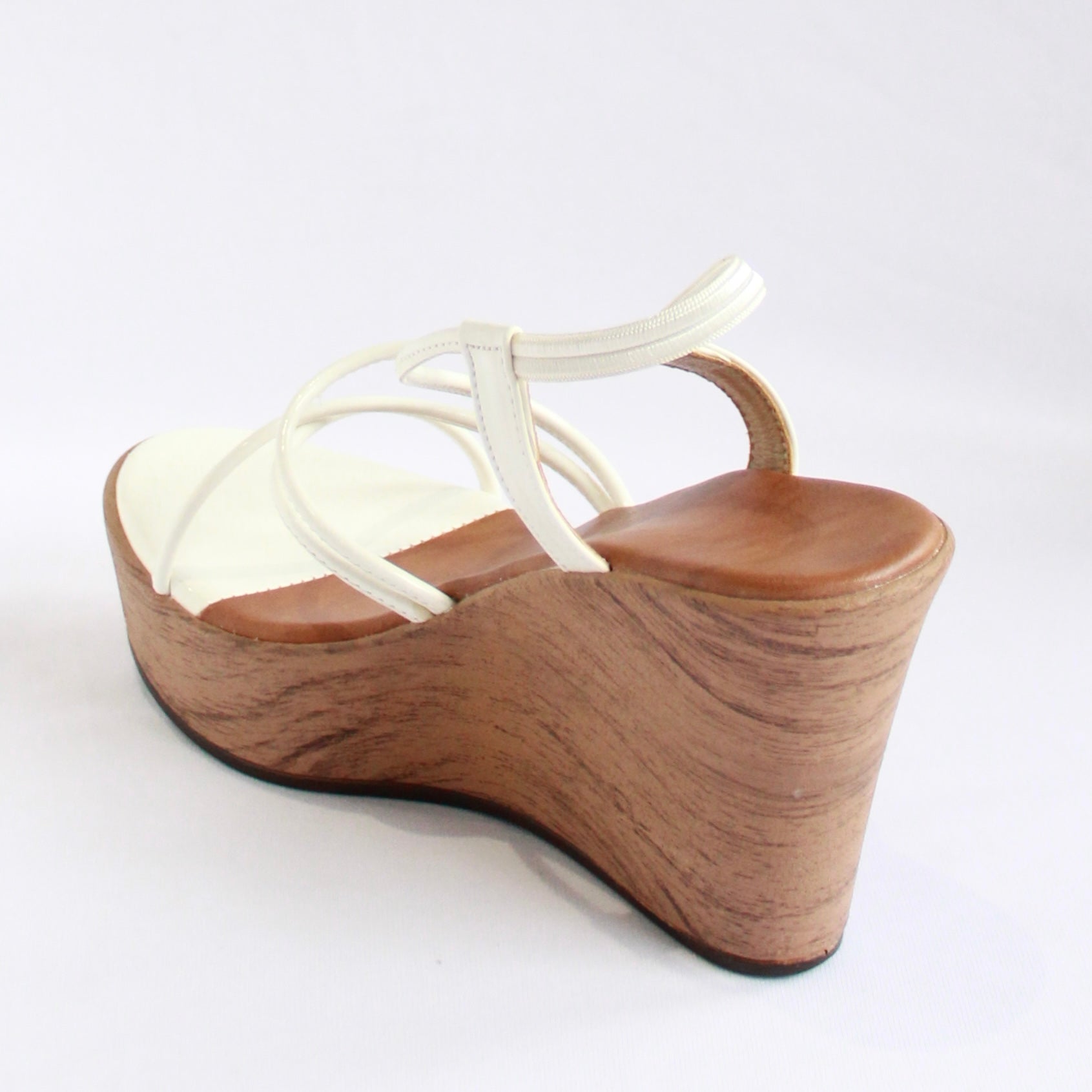 Strappy Wedges - White