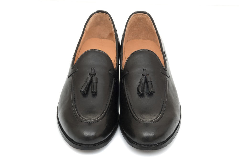 Kash Tassel Loafer - Black - Dapperfeet