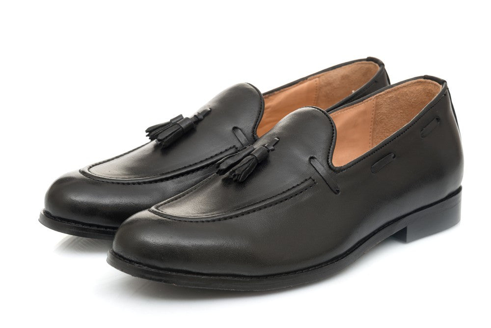 Kash Tassel Loafer - Black - Dapperfeet