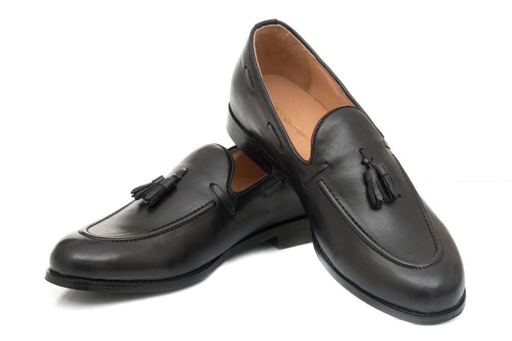 Kash Tassel Loafer - Black - Dapperfeet