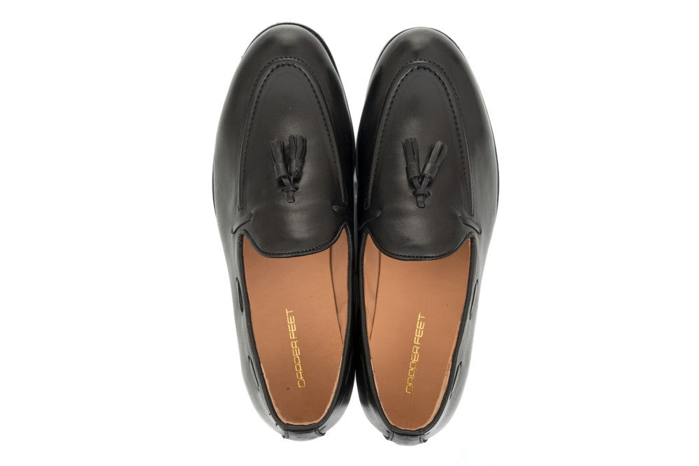 Kash Tassel Loafer - Black - Dapperfeet