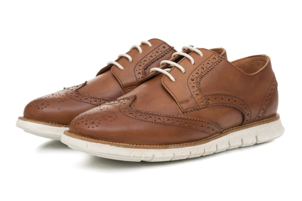 Lorenzo Brogues - Tan - Dapperfeet