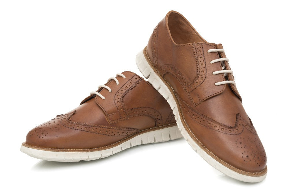Lorenzo Brogues - Tan - Dapperfeet