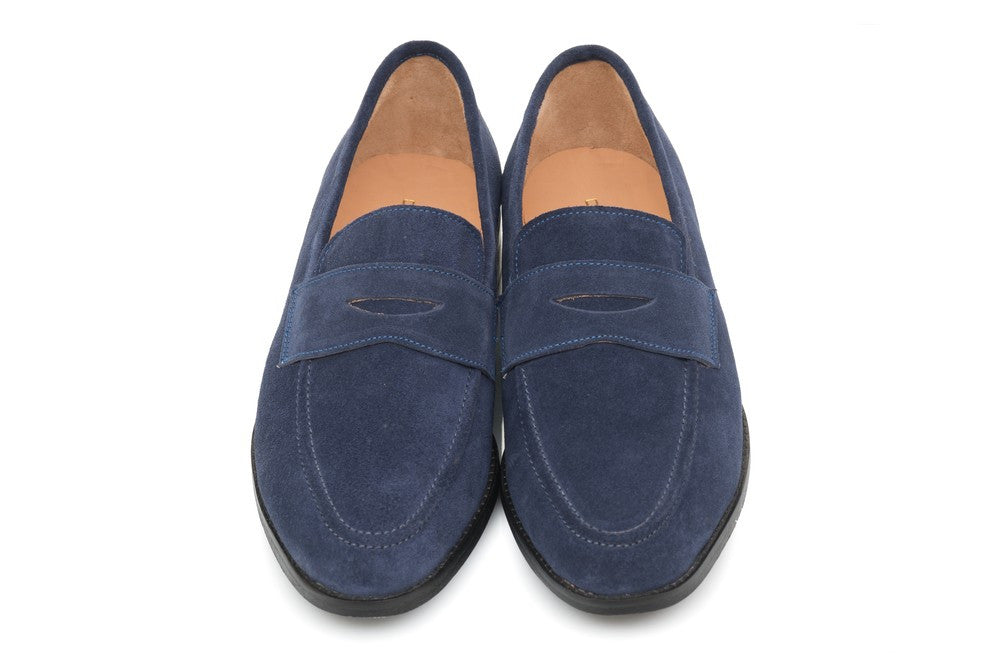 Rodio Suede Loafers - Midnight Blue - Dapperfeet