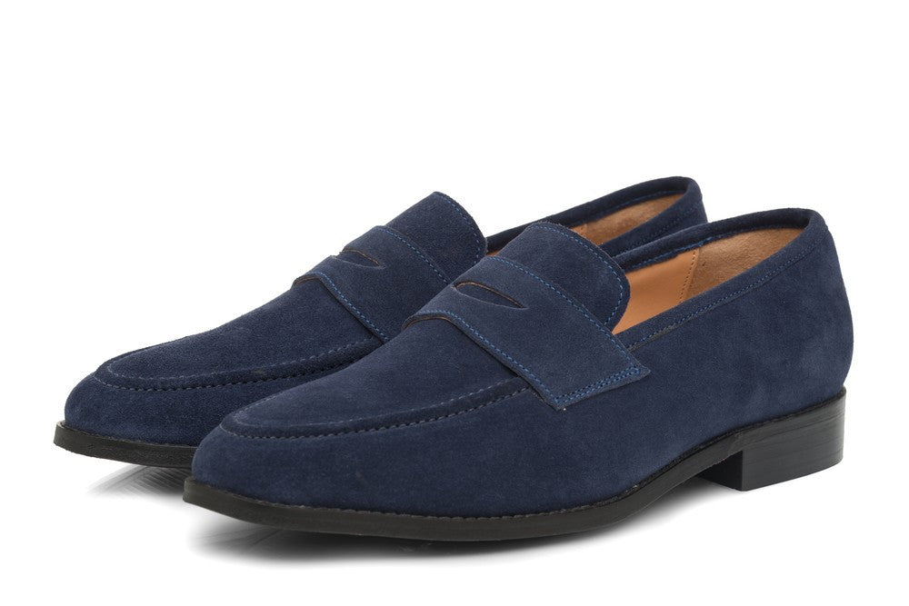 Rodio Suede Loafers - Midnight Blue - Dapperfeet