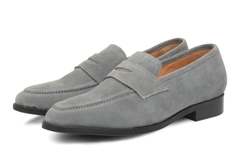 Rodio Suede Loafers - Grey - Dapperfeet