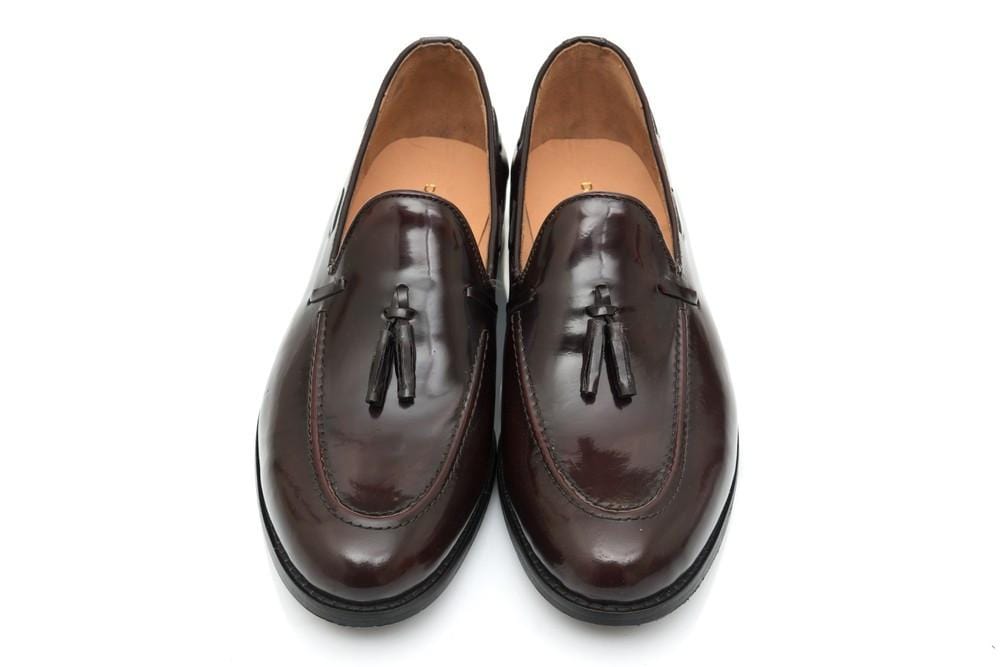 Sheldon Tassel Loafer - Oxblood - Dapperfeet