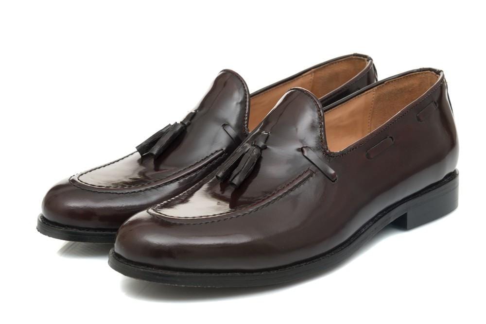 Sheldon Tassel Loafer - Oxblood - Dapperfeet