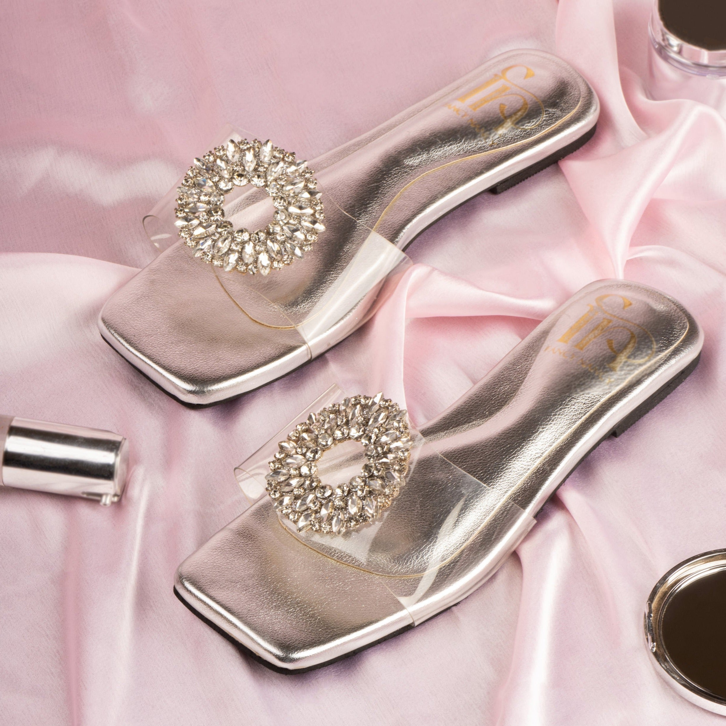 Round Broach Flats - Silver