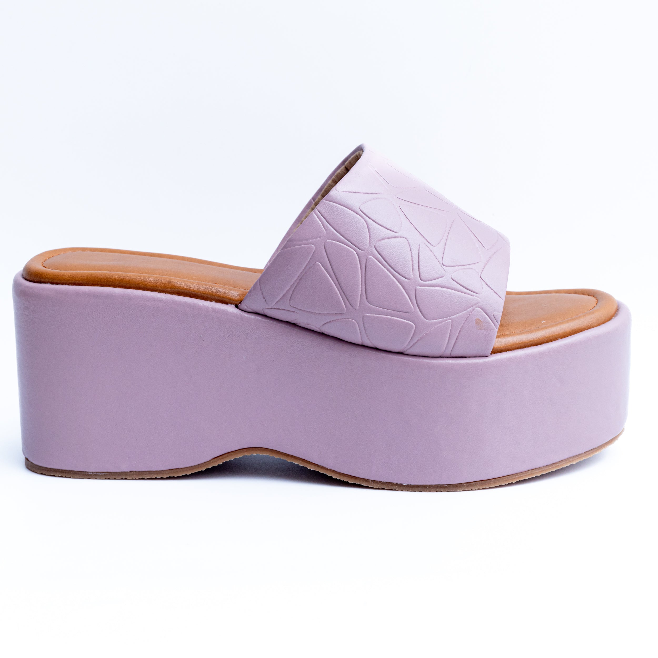 Quilted Chunky Platforms - Mauve