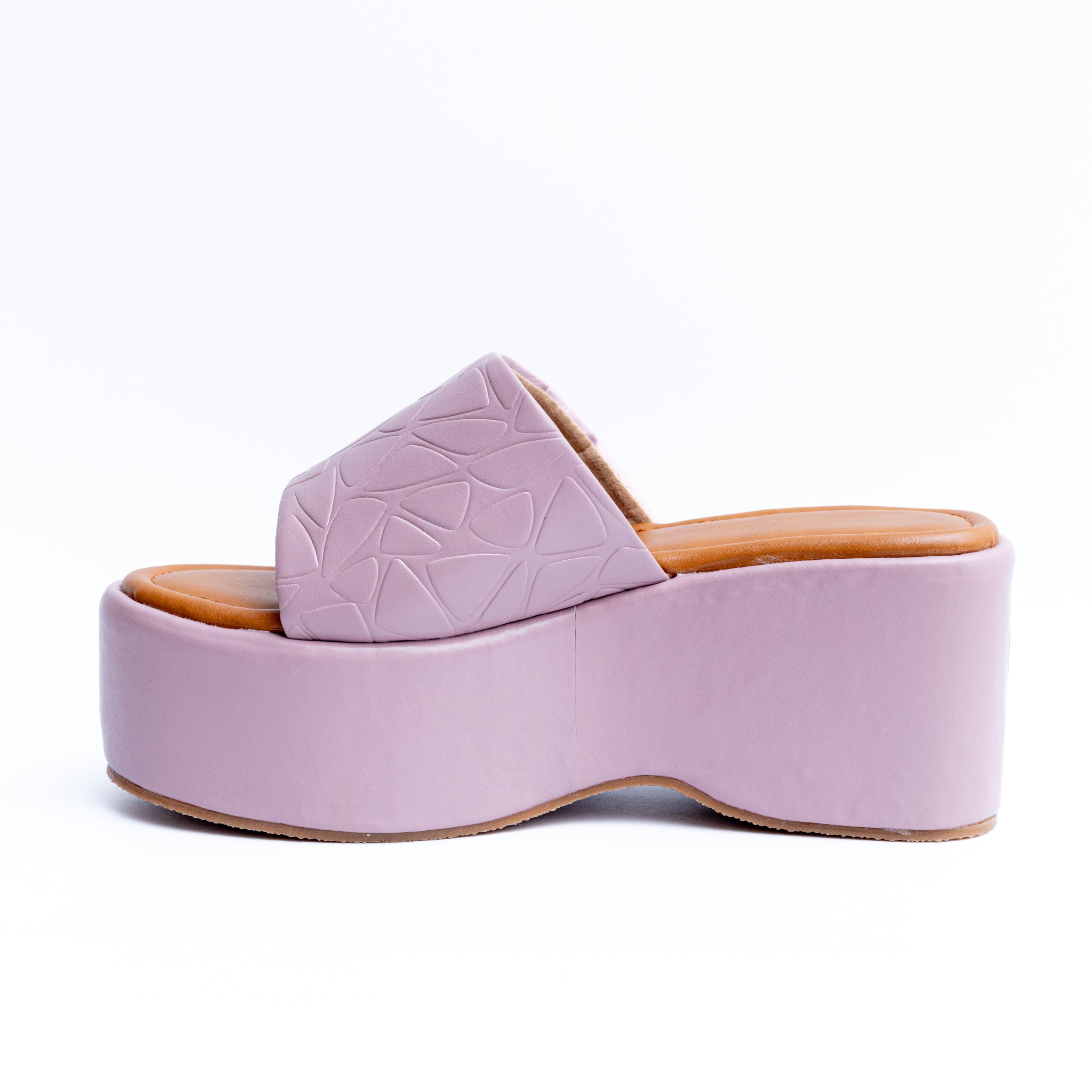 Quilted Chunky Platforms - Mauve