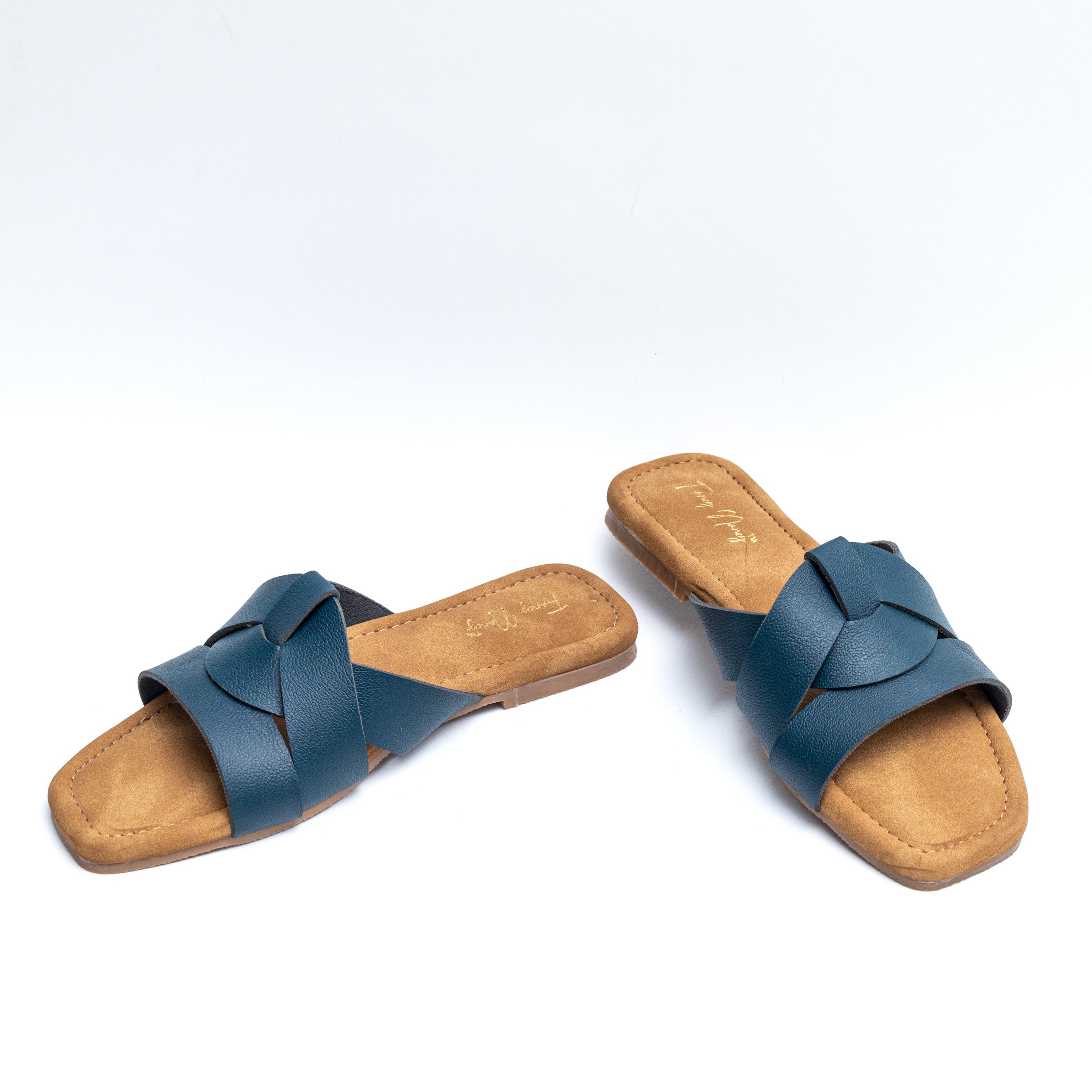 Criss Cross Flats - Dark Blue