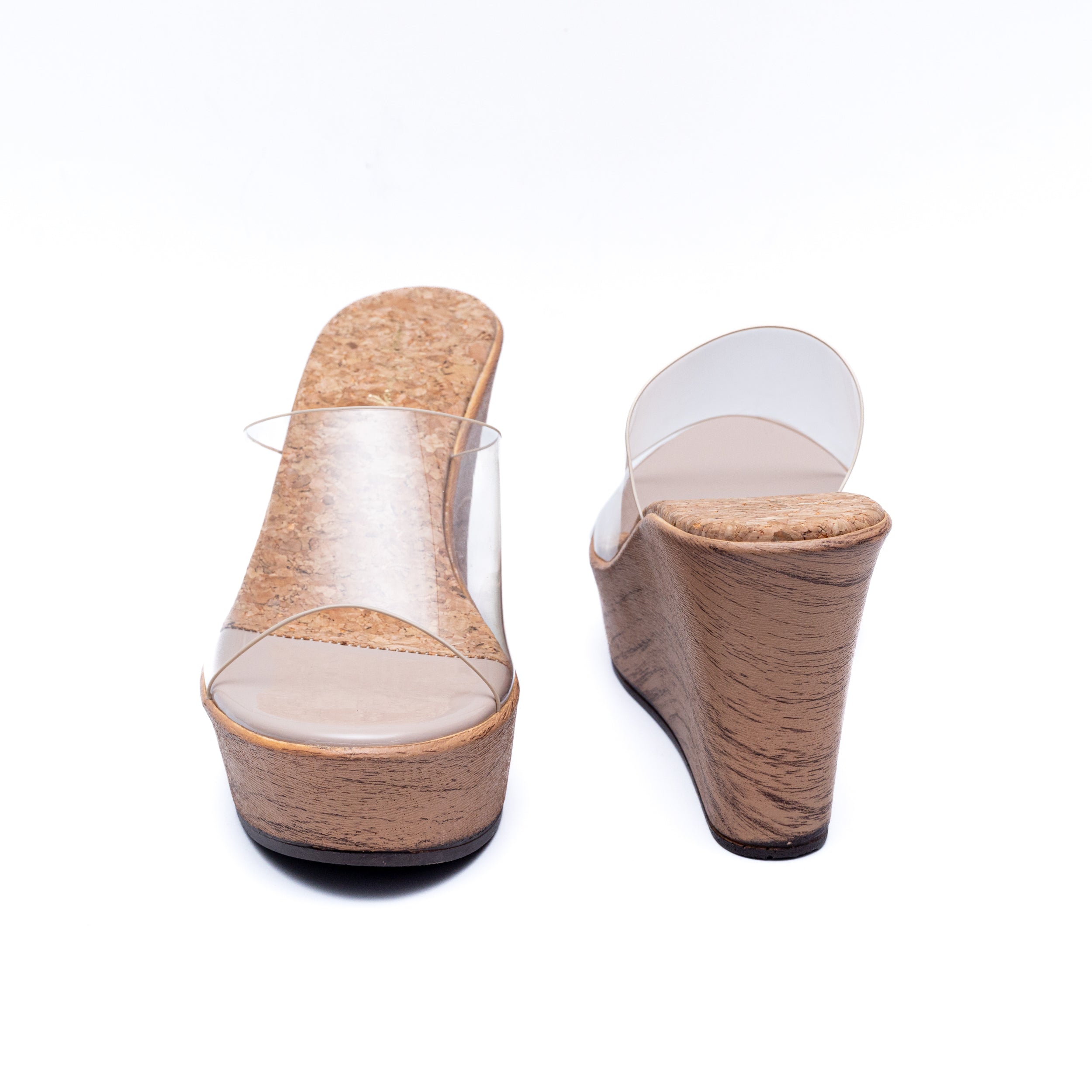 Transy Wedges - Nude