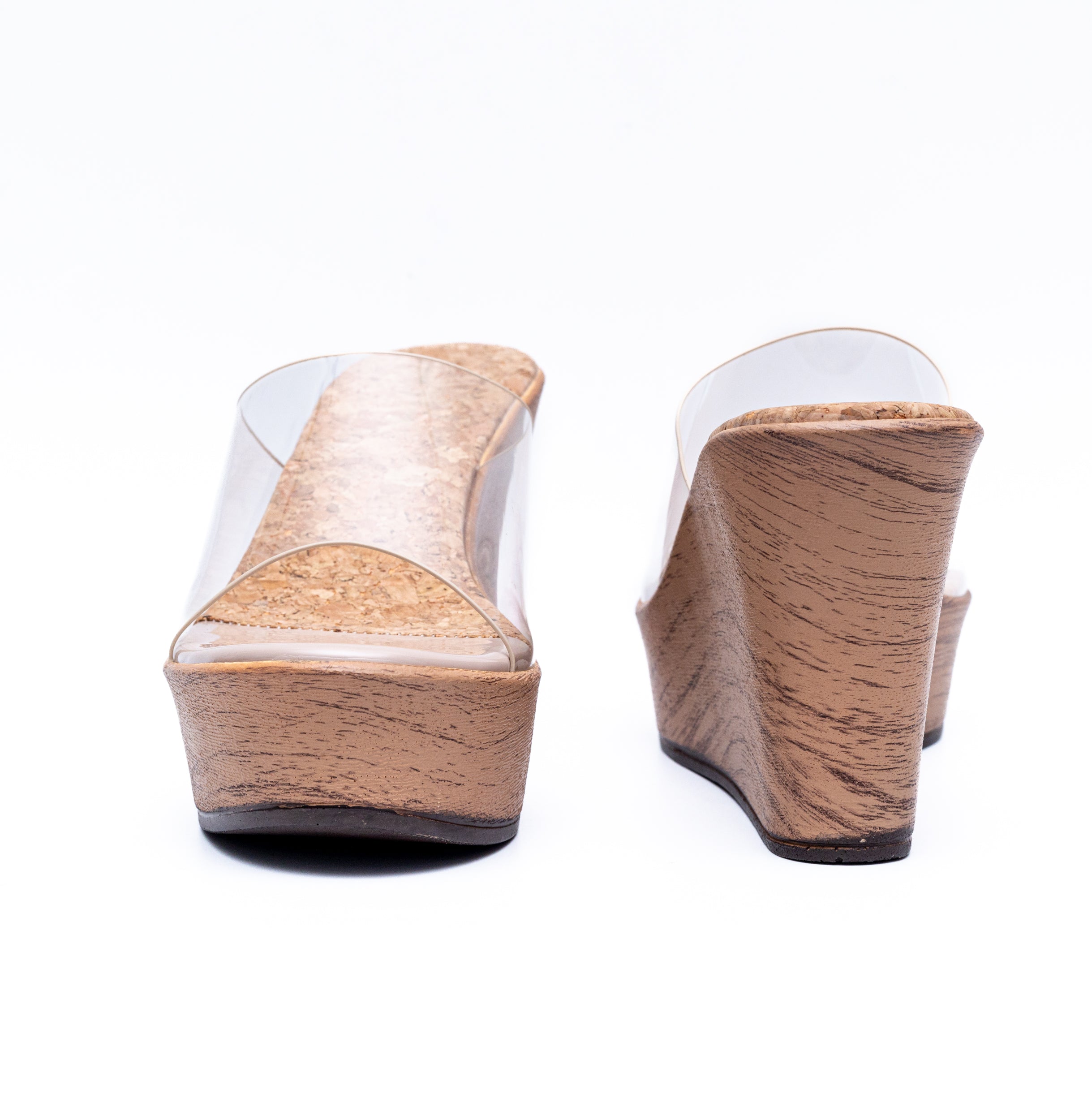 Transy Wedges - Nude